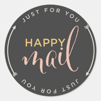 Happy Mail Sticker with Arrows