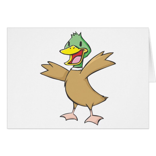 Happy Mallard Duck Smiling (Front Horizontal)