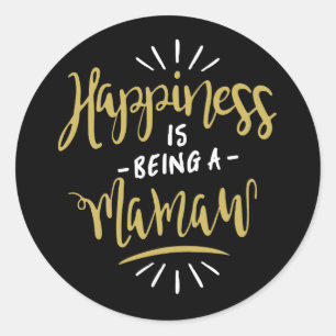 Happy Mamaw Classic Round Sticker