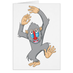 Happy Mandrill Monkey