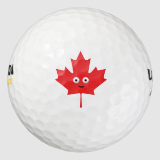 Happy Maple Leaf Golf Balls