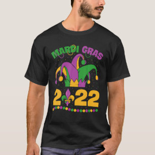 Happy Mardi Gras 2022 Jester Outfit Kids Girl Boy T-Shirt