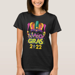 Happy Mardi Gras 2022 Jester Outfit Kids Girl Boy T-Shirt