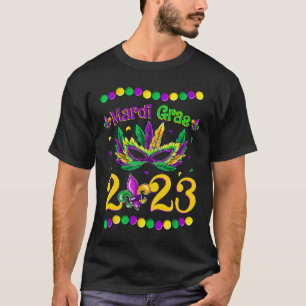Happy Mardi Gras 2023 Jester Outfit Kids Girl Boy  T-Shirt
