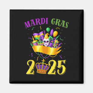 Happy Mardi Gras 2025 Tee Carnival Mardi Gras 2025 Magnet