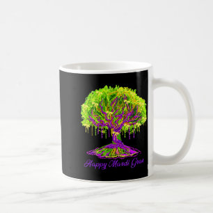 Happy Mardi Gras 2026 Coquette Tree Beads Festival Coffee Mug