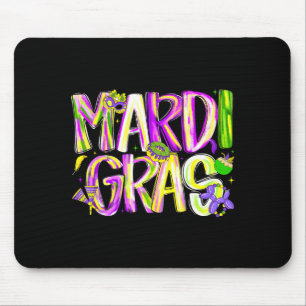 Happy Mardi Gras Carnival Fat Tuesday Men Women Ki Mouse Pad