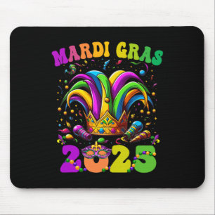 Happy Mardi Gras Carnival Mardi Gras 2025 Jester O Mouse Pad
