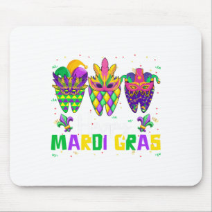 Happy Mardi Gras Dental Squad Dentist Teeth Carniv Mouse Pad