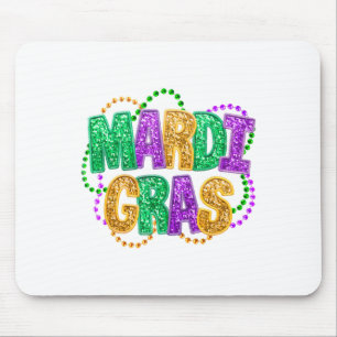 Happy Mardi Gras Fat Tuesday Carnival Festival Par Mouse Pad