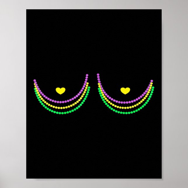 Happy Mardi Gras Funny Mardi  Poster (Front)