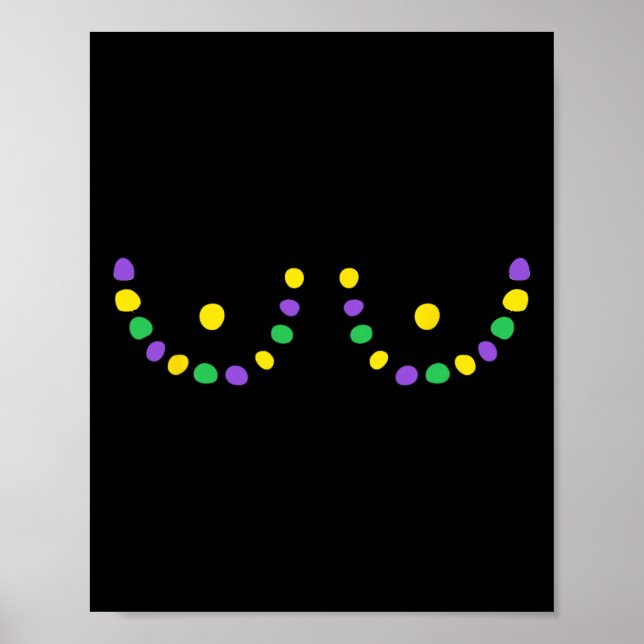 Happy Mardi Gras Funny  Poster (Front)