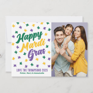 Happy Mardi Gras Holiday Card