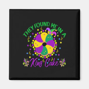 Happy Mardi Gras King Cake Mardi Gras Kids Men Wom Magnet