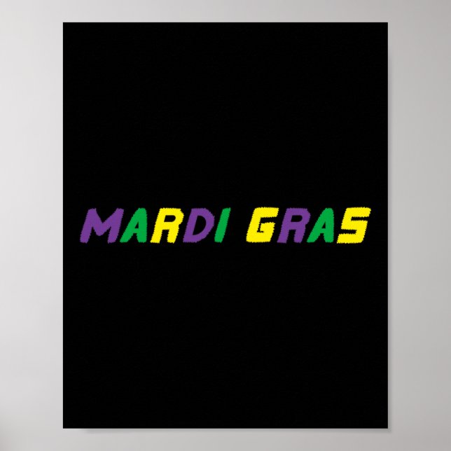 Happy Mardi Gras Louisiana Carnival New Orlean Men Poster (Front)