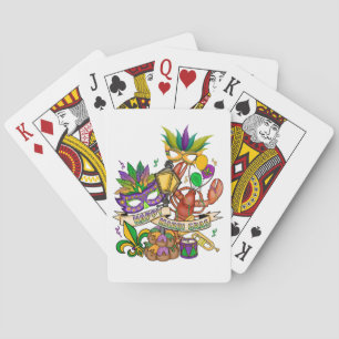 Happy Mardi Gras Playing Cards