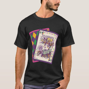 Happy Mardi Gras Tarot Card Louisiana Mardi Gras Q T-Shirt