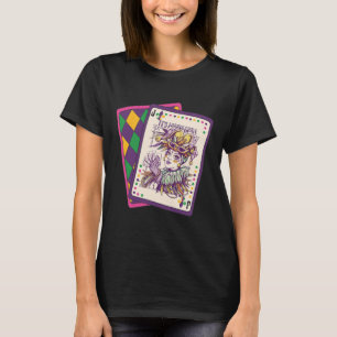 Happy Mardi Gras Tarot Card Louisiana Mardi Gras Q T-Shirt