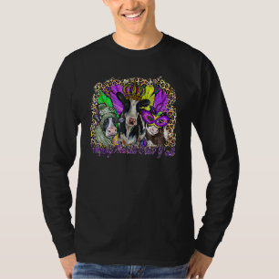 Happy Mardi Gras Y All Western Country Farmer Heif T-Shirt