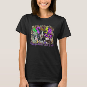 Happy Mardi Gras Y All Western Country Farmer Heif T-Shirt