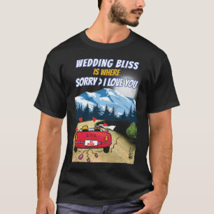 Happy Married Life Men Black T-Shirt