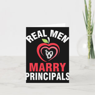 Happy Married Wedding Bride Groom Real Men Marry P Card