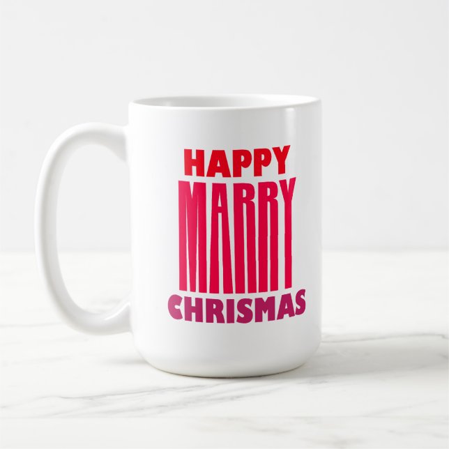 Happy marry christmas  coffee mug (Left)