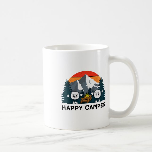 Happy Marshmallow Camper Ba  Coffee Mug (Right)