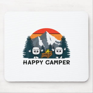 Happy Marshmallow Camper Ba Mouse Pad