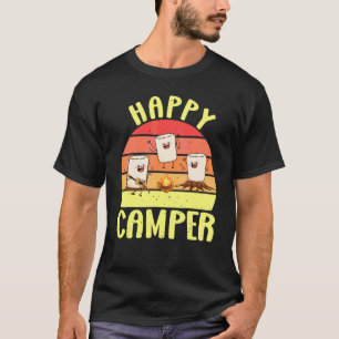 Happy Marshmallow Camper Cute For Kids Women Men T-Shirt