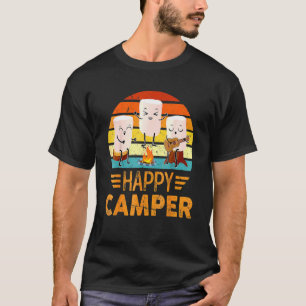Happy Marshmallow Camper Cute For Kids Women Men T-Shirt
