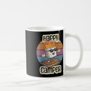 Happy Marshmallow Camper Cute Girls Kids Camp Camp Coffee Mug