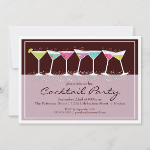Happy Martinis Cocktail Party Invitation