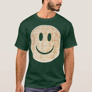 Happy Matzah Face For Passover Funny Matzo Jew Hol T-Shirt