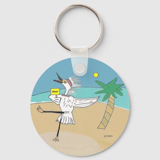 Happy Maui Visitor Key Ring (Front)