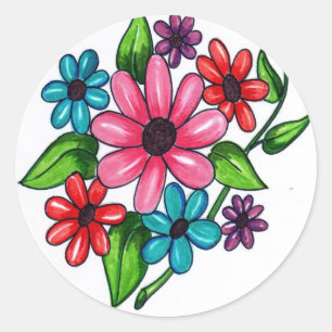 Happy May Day Classic Round Sticker