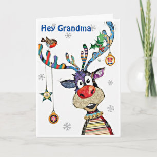*HAPPY ME** SPENDING CHRISTMAS w/ GRANDMA HOLIDAY Card