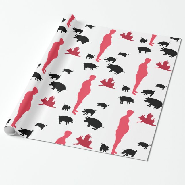 Happy Meal Vegeterian Wrapping Paper (Unrolled)