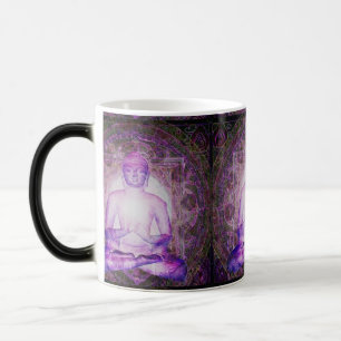 Happy Meditating Buddha Magic Mug