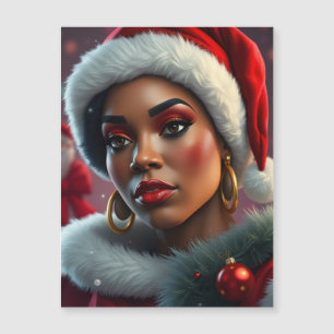 Happy Melanin Christmas Merry X-mas Black Sista