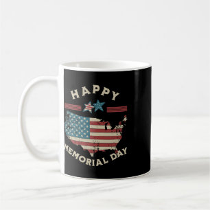 Happy Memorial Day American Flag Memorial Day 4th Coffee Mug