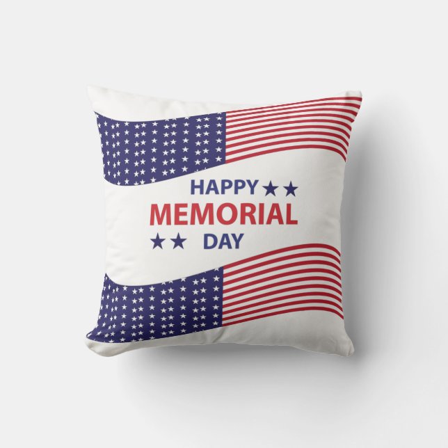Happy Memorial Day    Cushion (Front)