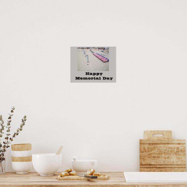 HAPPY MEMORIAL DAY  POSTER (Kitchen)