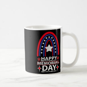 Happy Memorial Day Rainbow Usa Flag American Flag Coffee Mug