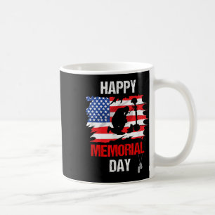 Happy Memorial Day Usa Flag American Patriotic Coffee Mug