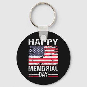 Happy Memorial Day Usa Flag, Gifr For Him Key Ring