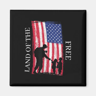 Happy Memorial Day Veterans Land Of The Free Magnet
