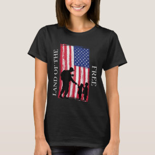 Happy Memorial Day Veterans Land Of The Free T-Shirt