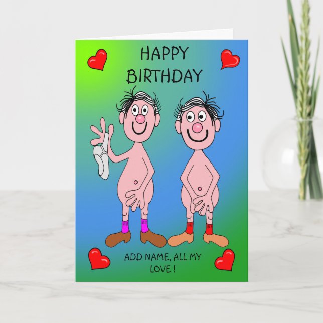 Happy men birthday card (Front)