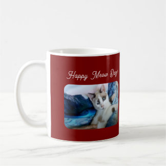 Happy Meow Day ,Cat Lovers Coffee Mug